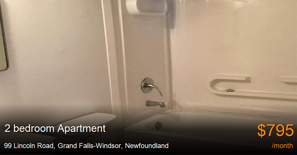 99 Lincoln Road, Grand FallsWindsor Apartment for Rent