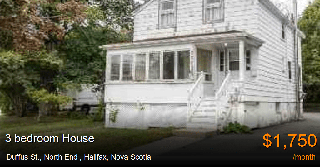 duffus st., north end, halifax House for Rent