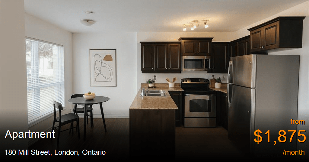 180 Mill Street, London Apartment for Rent