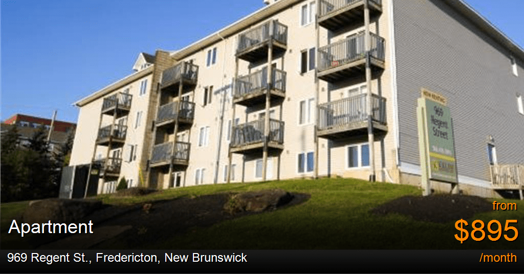 969 regent st., fredericton Apartment for Rent
