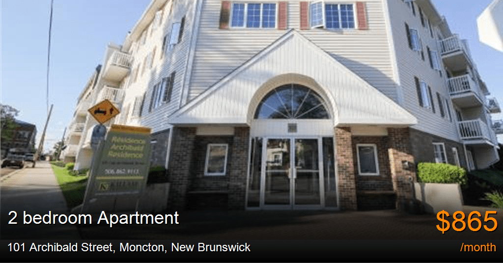 101 archibald street, moncton Apartment for Rent
