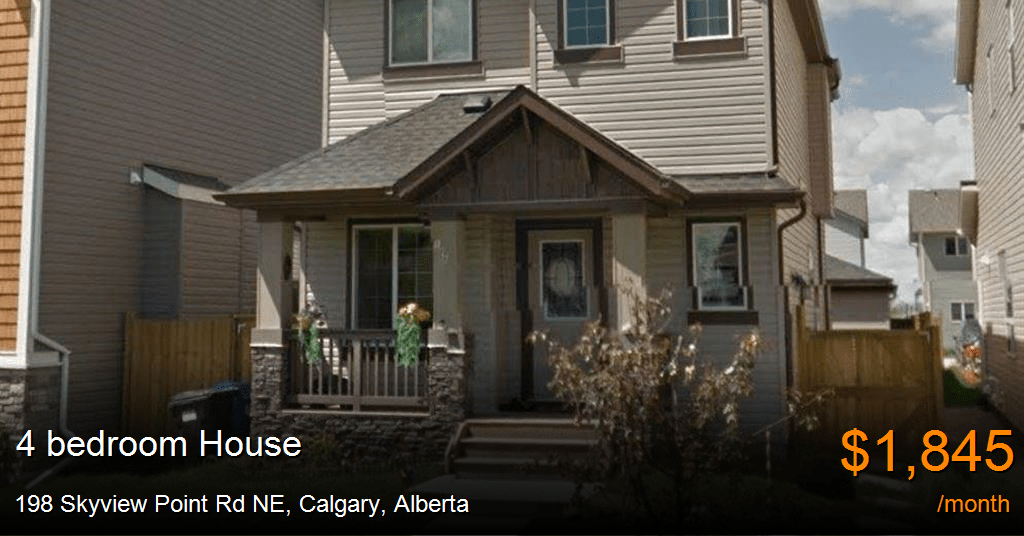 198 skyview point rd ne, calgary House for Rent