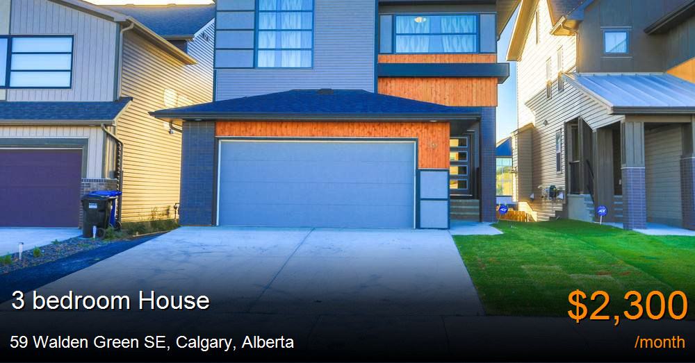 59 walden green se, calgary House for Rent