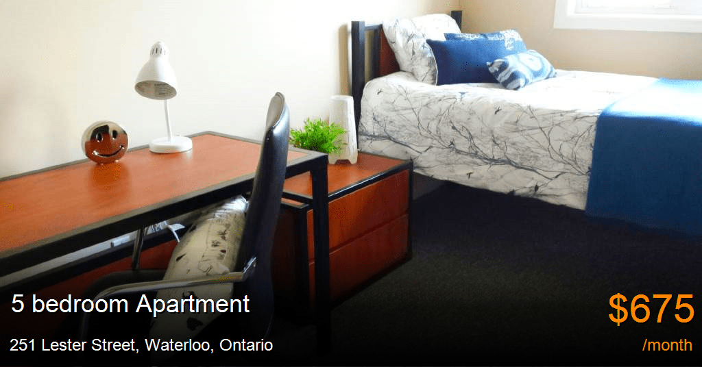 251 lester street, waterloo Apartment for Rent