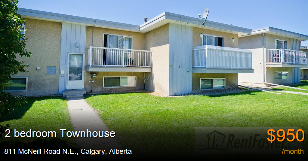 811 mcneill road n.e., calgary Townhouse for Rent