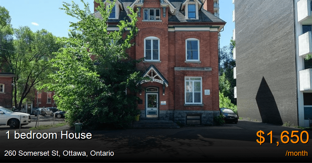 260 somerset st, ottawa House for Rent