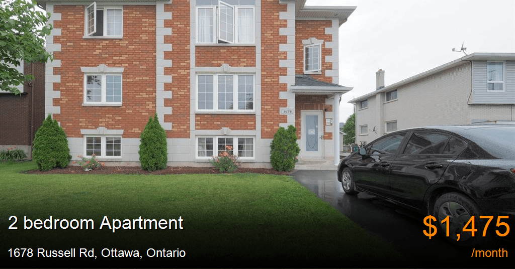 1678 russell rd, ottawa Apartment for Rent