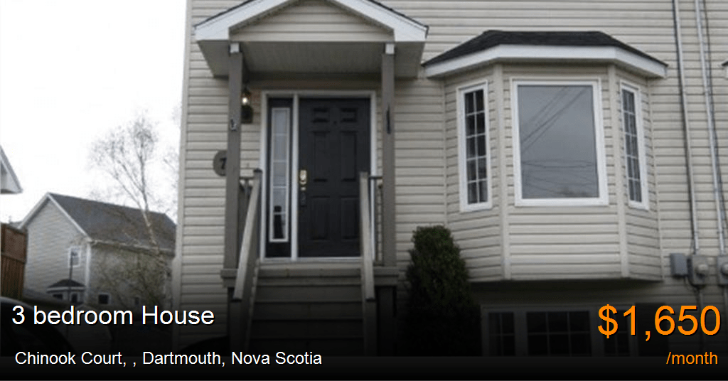 chinook court,, dartmouth House for Rent