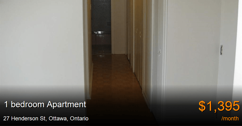 27 henderson st, ottawa Apartment for Rent