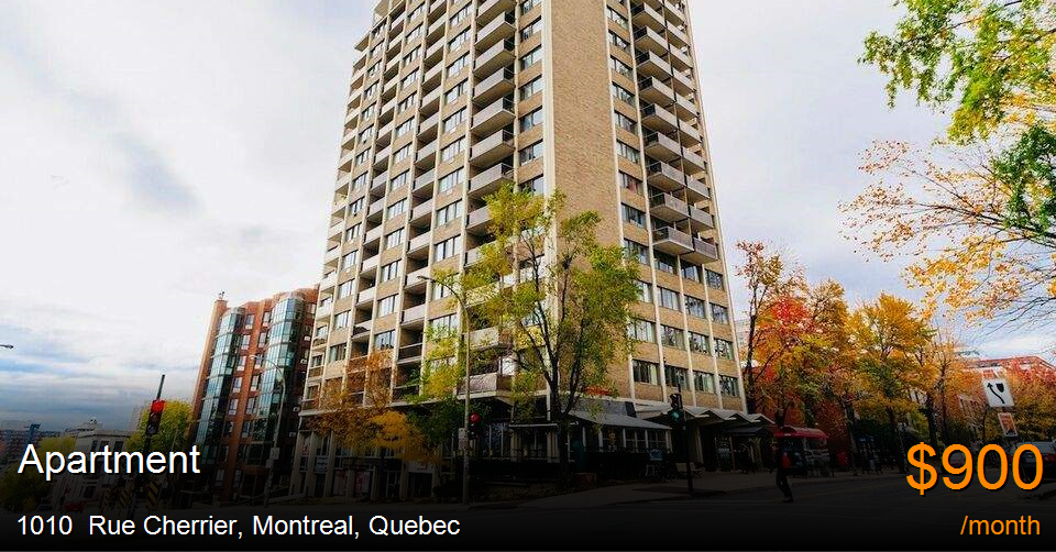 1010 rue cherrier, montreal Apartment for Rent