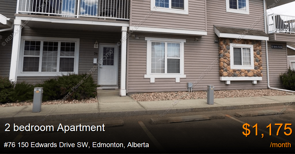 76 150 edwards drive sw, edmonton Apartment for Rent