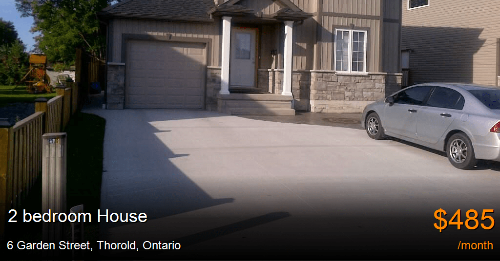 6 garden street, thorold House for Rent