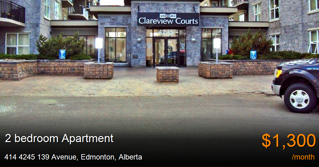414 4245 139 avenue, edmonton Apartment for Rent