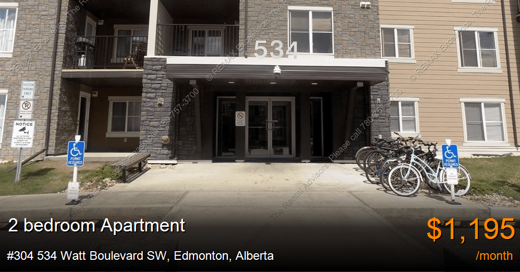 304 534 watt boulevard sw, edmonton Apartment for Rent