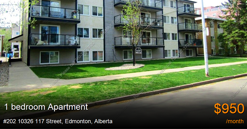 202 10326 117 street, edmonton Apartment for Rent