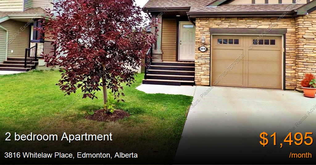 3816 whitelaw place, edmonton Apartment for Rent