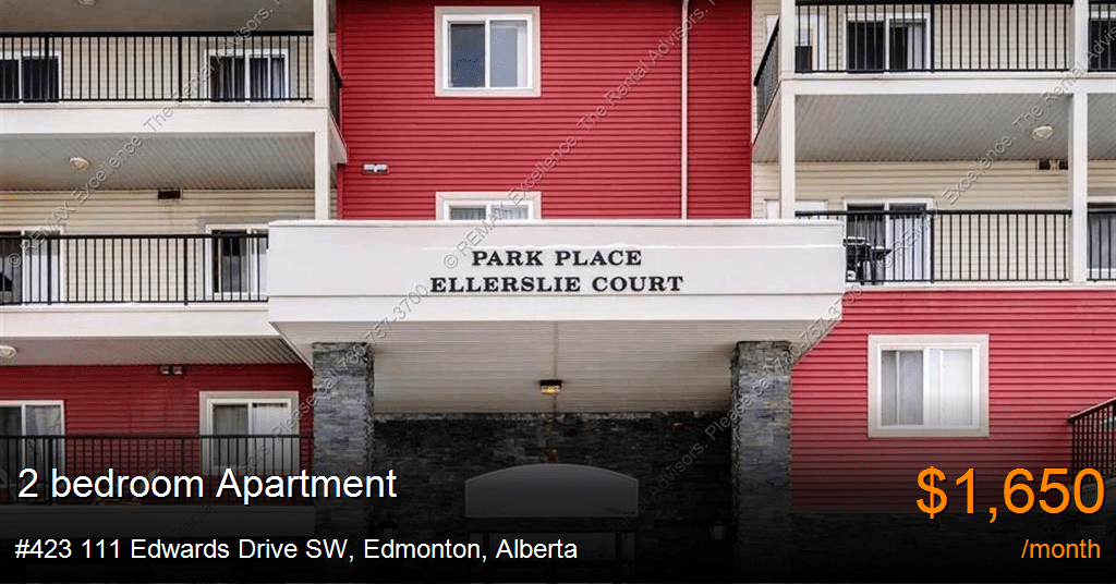 423 111 edwards drive sw, edmonton Apartment for Rent