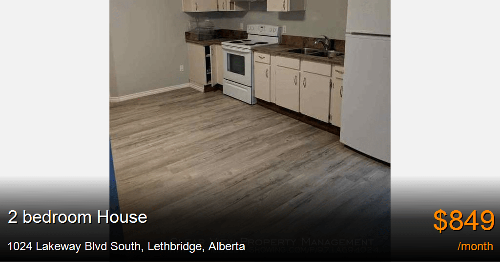 1024 lakeway blvd south, lethbridge House for Rent
