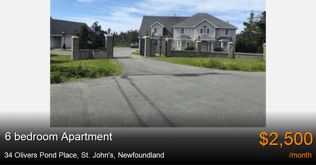 34 Olivers Pond Place, St. John's Apartment for Rent