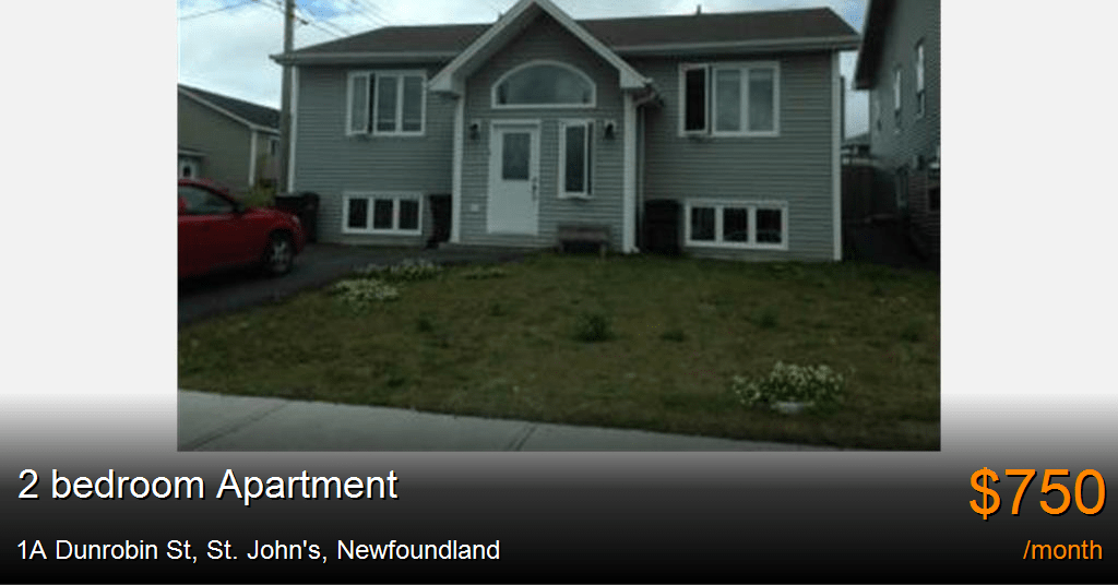 1A Dunrobin St, St. John's Apartment for Rent