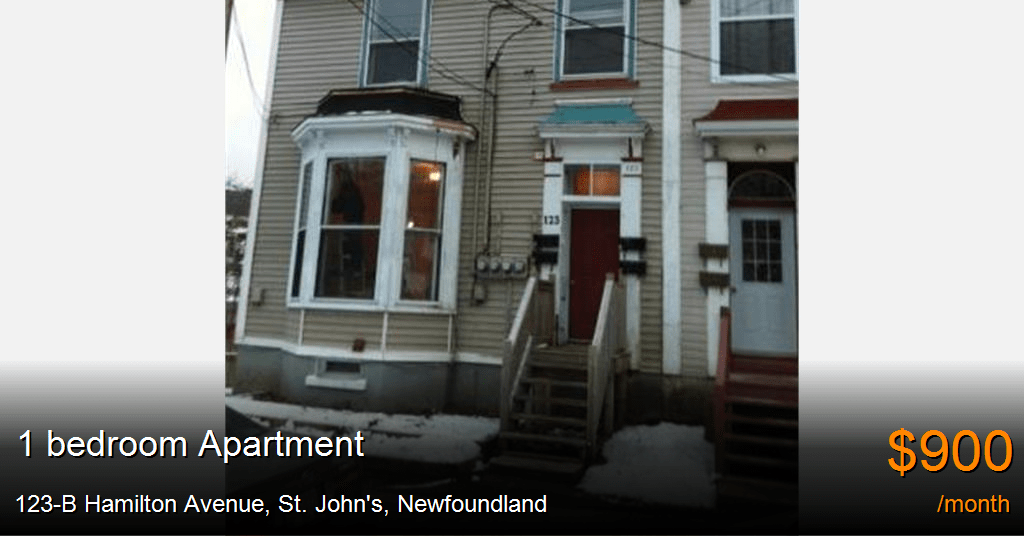 123B Hamilton Avenue, St. John's Apartment for Rent