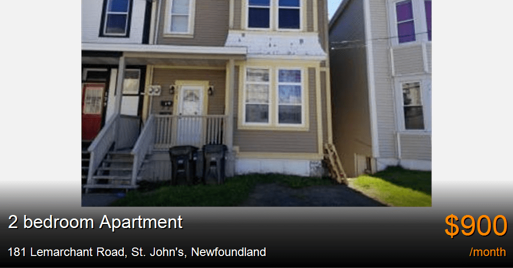 181 Lemarchant Road, St. John's Apartment for Rent