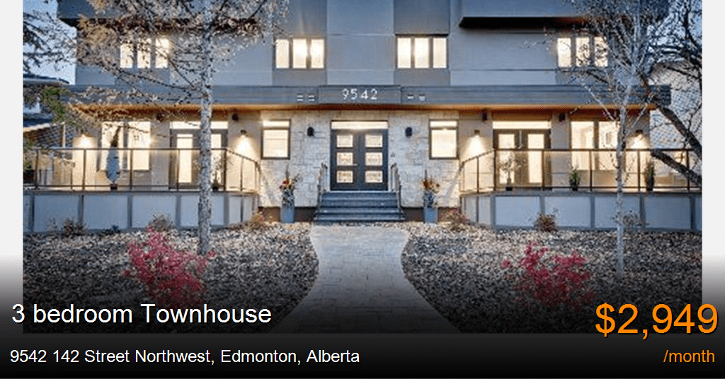 9542 142 Street Northwest, Edmonton Townhouse for Rent