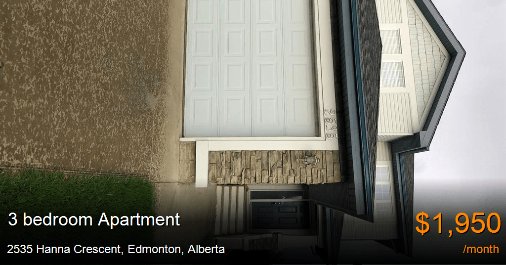 2535 hanna crescent, edmonton Apartment for Rent