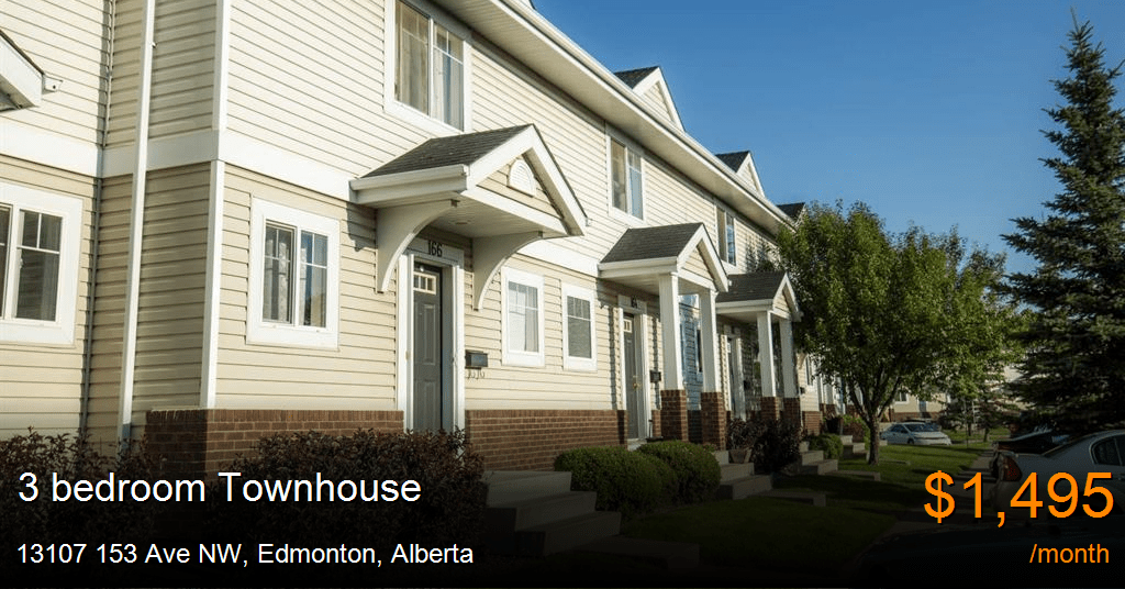 13107 153 Ave NW, Edmonton Townhouse for Rent