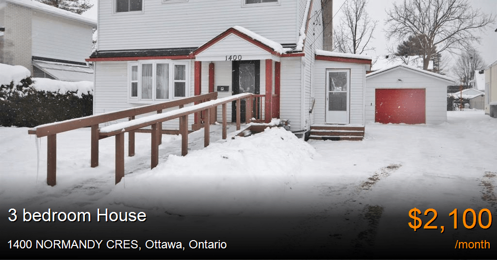 1400 normandy cres, ottawa House for Rent