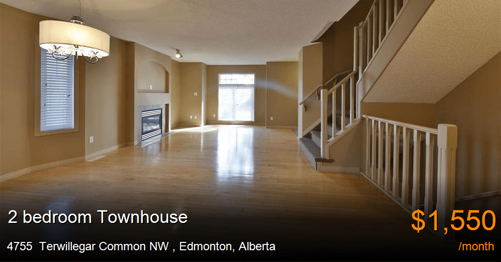 4755 terwillegar common nw, edmonton Townhouse for Rent