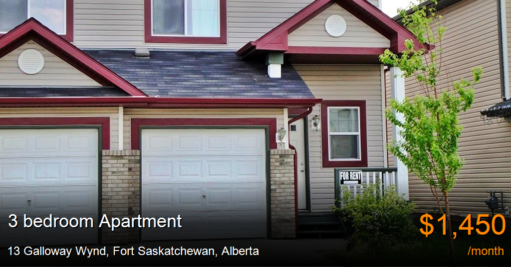 13 galloway wynd, fort saskatchewan Apartment for Rent