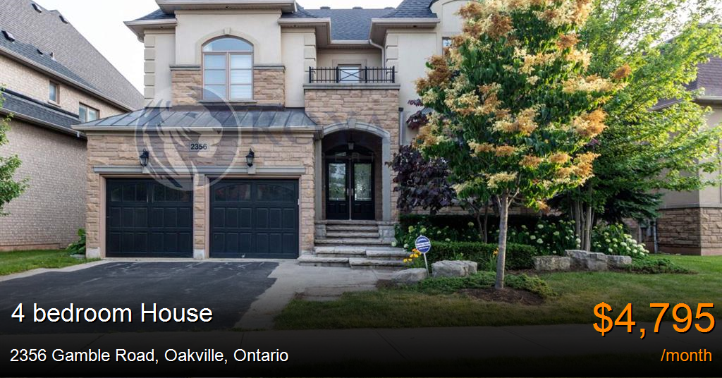 2356 gamble road, oakville House for Rent