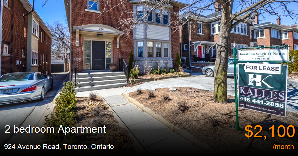 924 avenue road, toronto Apartment for Rent