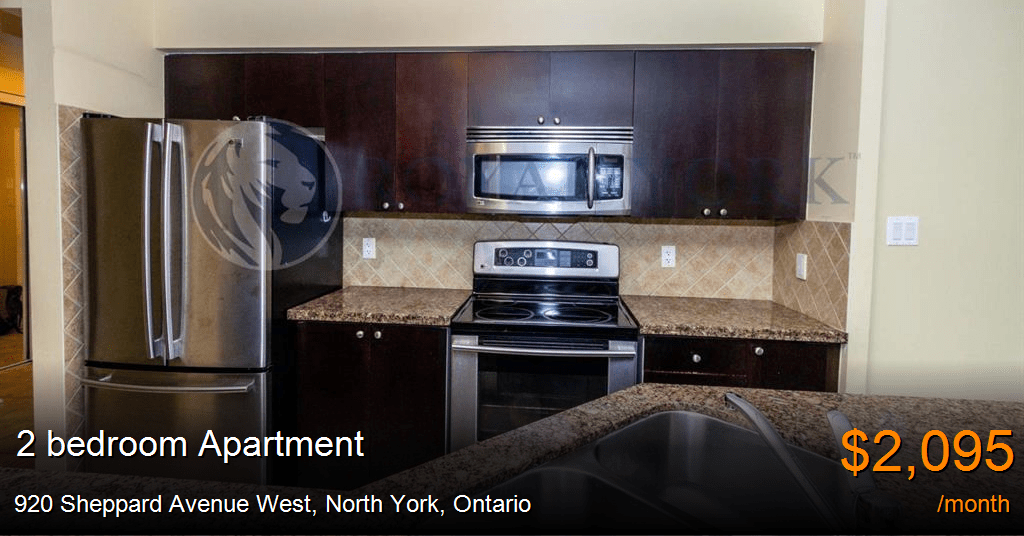 920 sheppard avenue west, north york Apartment for Rent