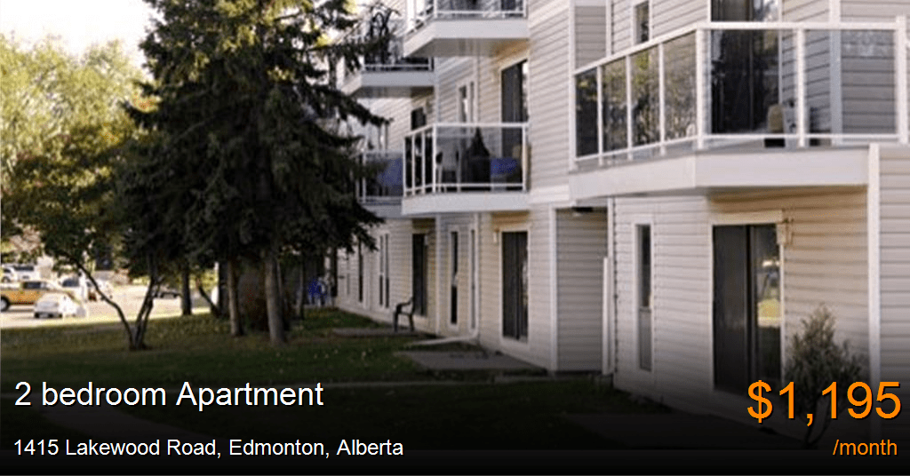 1415 lakewood road, edmonton Apartment for Rent