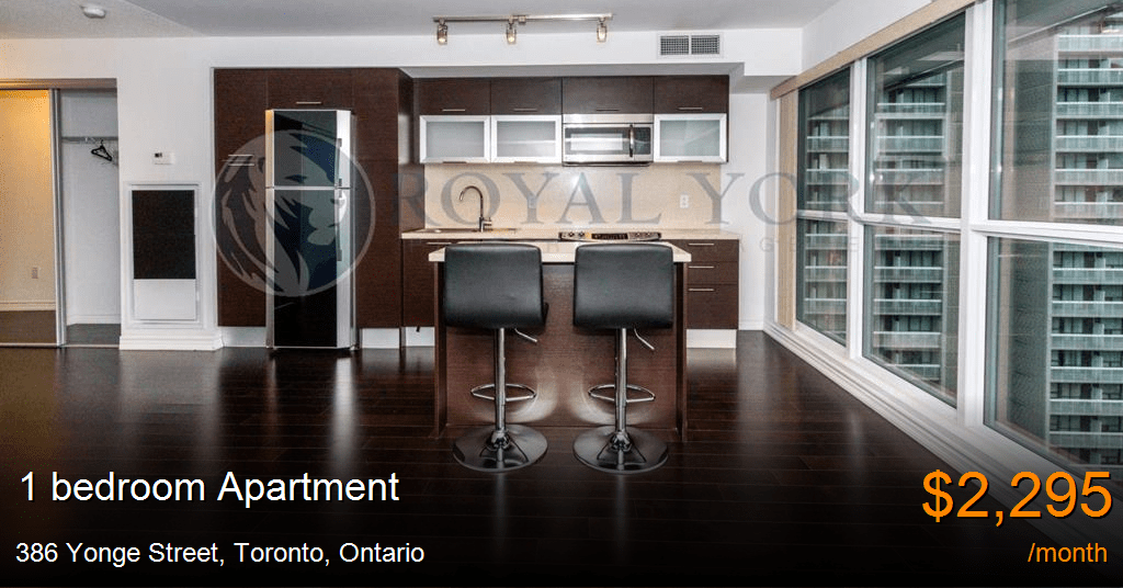 386 Yonge Street, Toronto Apartment for Rent B94900
