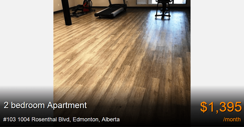 103 1004 rosenthal blvd, edmonton Apartment for Rent