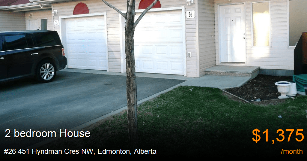26 451 Hyndman Cres NW, Edmonton House for Rent