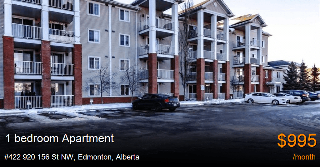 422 920 156 st nw, edmonton Apartment for Rent