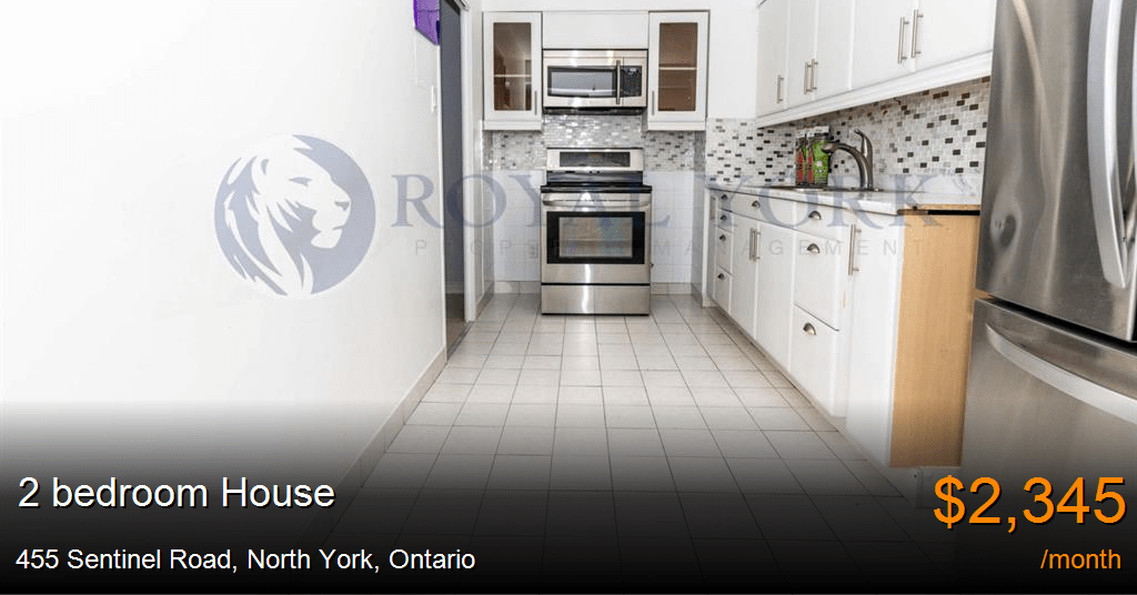 455 sentinel road, north york House for Rent