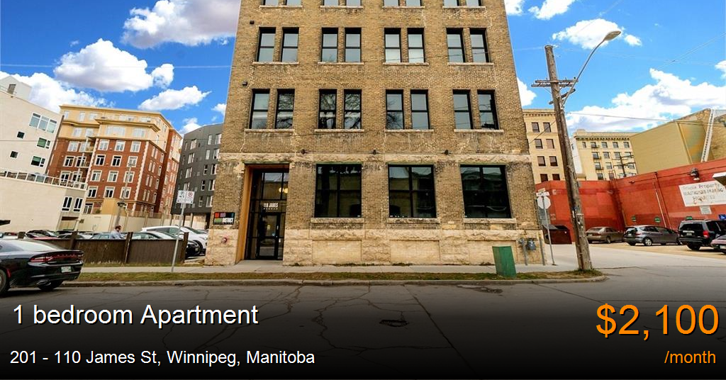 201 110 James St, Winnipeg Apartment for Rent