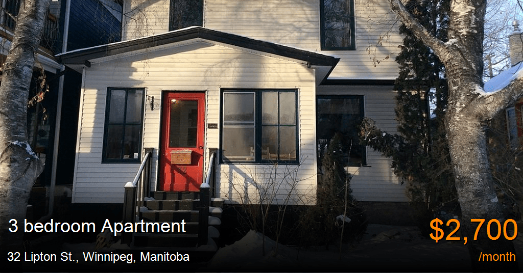 32 Lipton St., Winnipeg Apartment for Rent