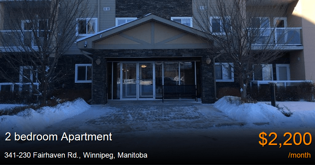 341230 Fairhaven Rd., Winnipeg Apartment for Rent