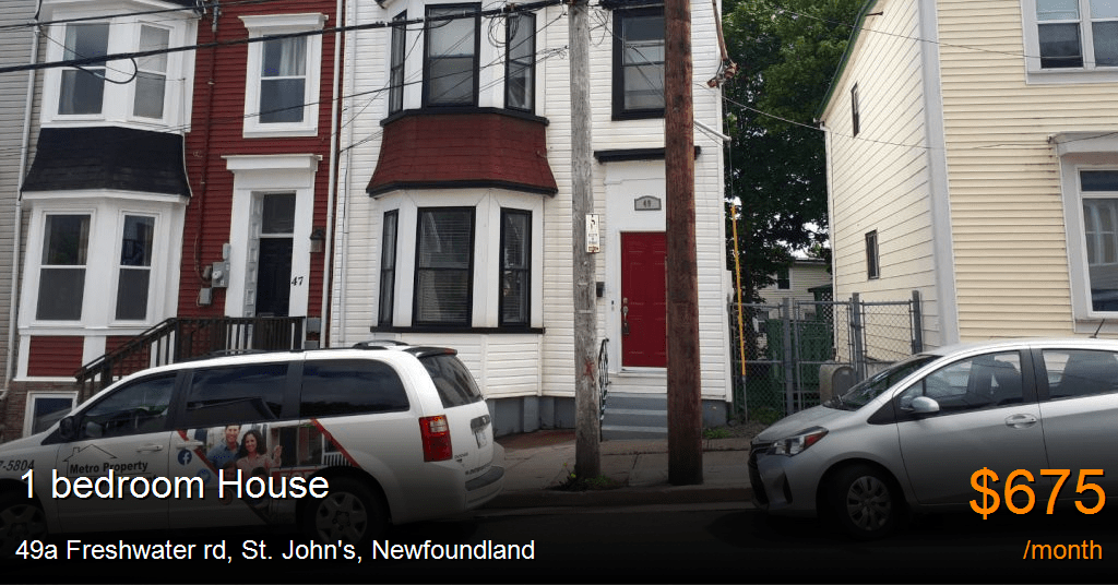 49a freshwater rd, st. john's House for Rent