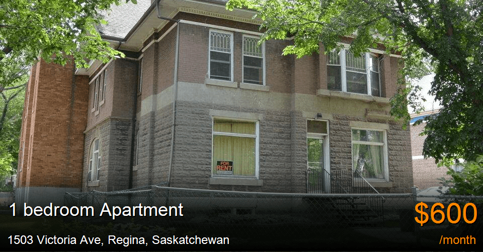 1503 victoria ave, regina Apartment for Rent
