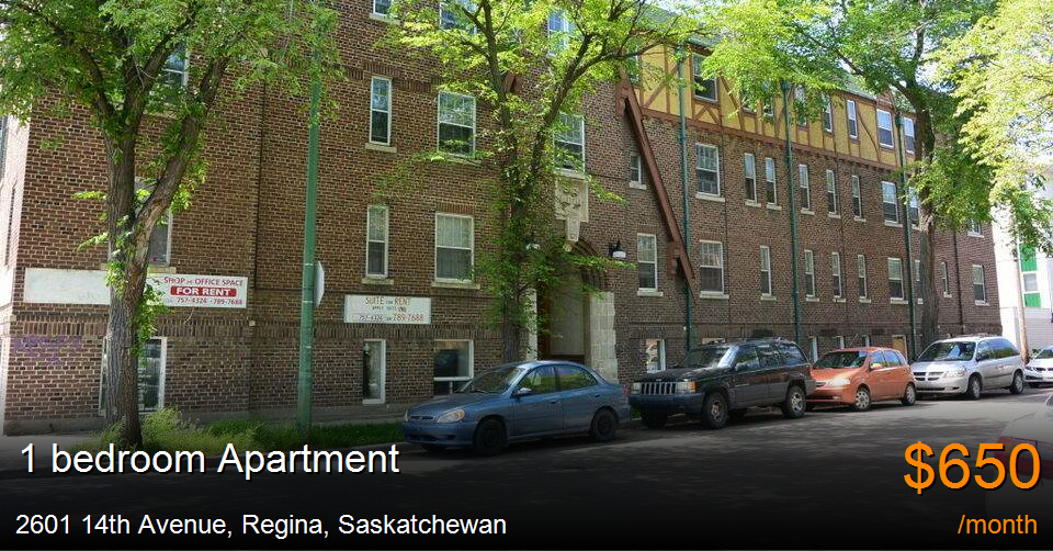 2601 14th avenue, regina Apartment for Rent
