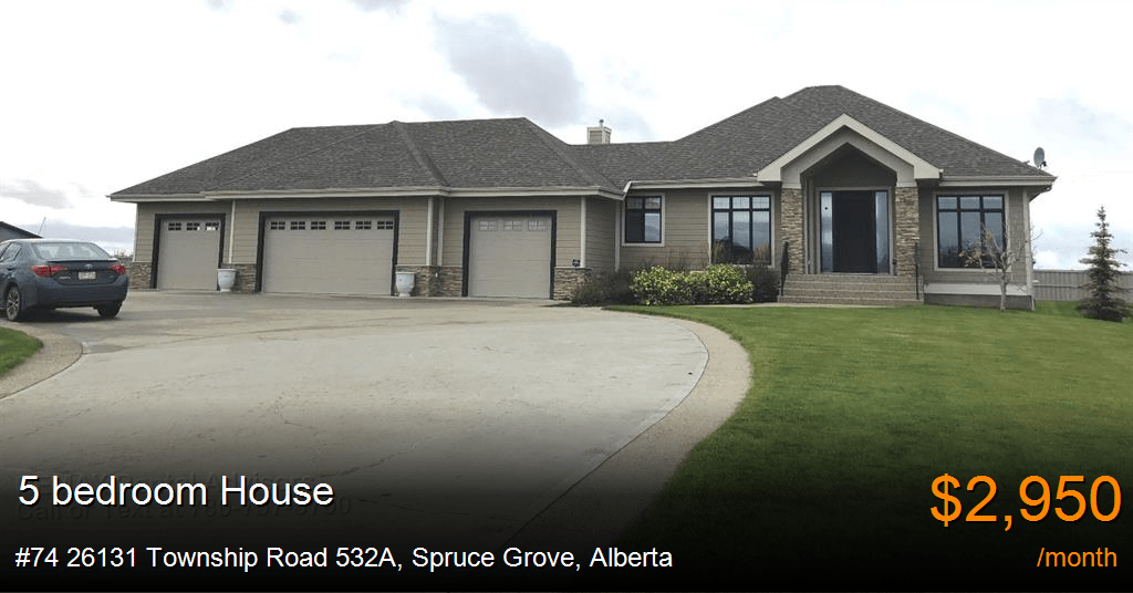 74 26131 Township Road 532A, Spruce Grove House for Rent
