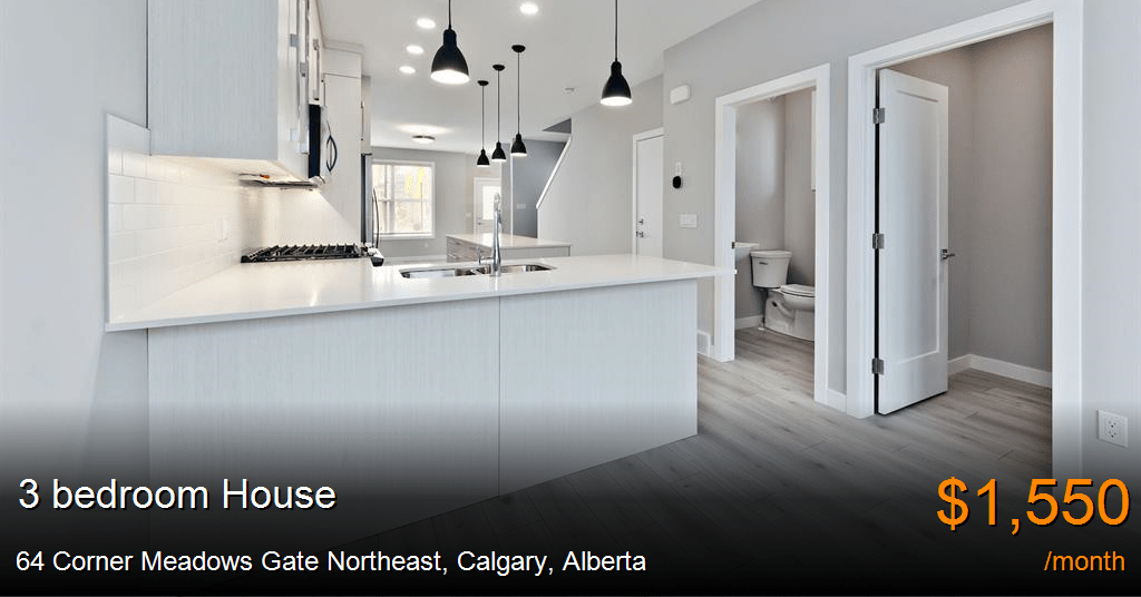 64 Corner Meadows Gate Northeast, Calgary House for Rent