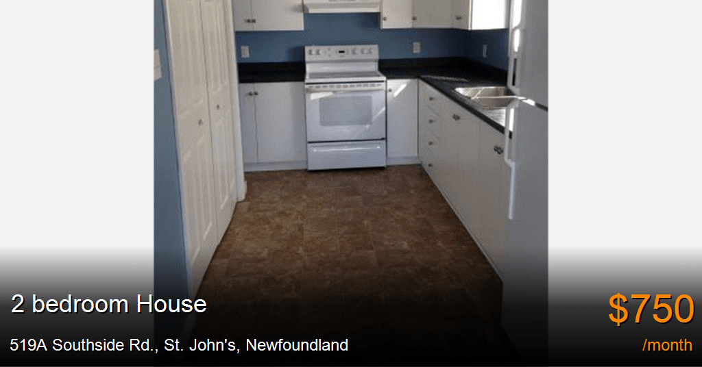 519A Southside Rd., St. John's House for Rent